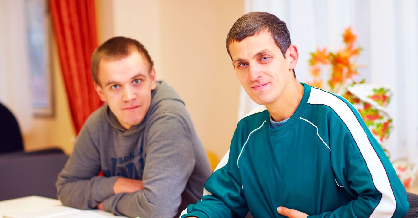 Two friends sat together