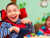 A boy smiling at the camera