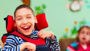 young boy smiling at the camera