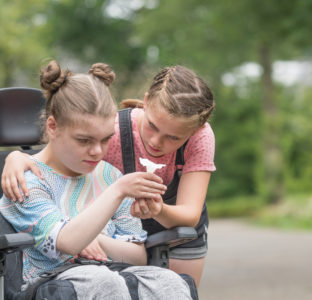 A young carer with disabled sister