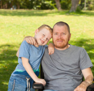 Young Carer with dad